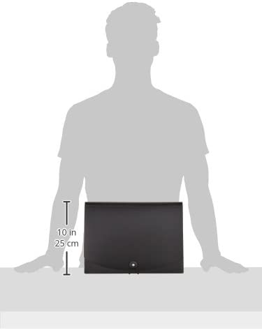 Amazon Basics - Carpeta de archivos organizadora expandible, tamaño carta, color negro - Imagen 6