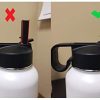 Thermoflask Botella de agua aislada doble de acero inoxidable con dos tapas, 18 oz, negro - Imagen 6
