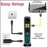 Motorola MB8611 DOCSIS 3.1 Módem por cable multigigabit | se empareja con cualquier enrutador WiFi | Aprobado para Comcast Xfinity, Cox Gigablast, Spectrum | Puerto de 2,5 Gbps | 2500 velocidades máximas de Internet - Imagen 8