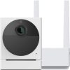 WYZE Cam Outdoor Starter Bundle (incluye estación base y 1 cámara), 1080p HD interior/exterior cámara inteligente para el Home & Kitchen sin cables con visión nocturna, audio bidireccional, funciona con Alexa y Google Assistant, blanco