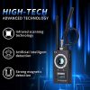 JMDHKK Detector antiespía, detector de errores, detectores de cámara oculta, detector GPS, detector de dispositivo de escáner de señal RF para rastreador GPS Dispositivo de escucha Buscador de cámara - Imagen 7
