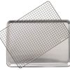Ware Media hoja con rejilla antiadherente apta para horno, juego de 2 piezas, natural
