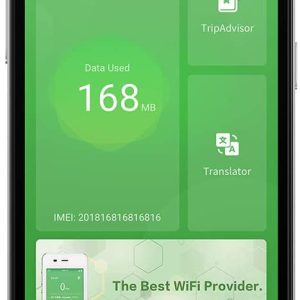 Ajcoflt Enrutador WiFi G4 4G Pantalla HD Red rápida Hotspot WiFi móvil Banco de energía de Roaming Gratuito con Ranura para Tarjeta Sim (Blanco)