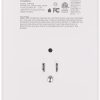 Cargador de pared USB, protector contra sobretensiones, extensor POWRUI de 6 salidas con 2 puertos de carga USB (2,4 A en total) y luz nocturna, regleta de alimentación de 3 lados con adaptador de salidas espaciadas - blanco, listado ETL - Imagen 8