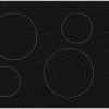 Frigidaire FFEC3025US Estufa eléctrica estilo superficie lisa de 30 pulgadas con 4 elementos, indicador de superficie caliente