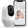 Nooie Baby Monitor, cámara WiFi para Pets en interiores, cámara IP inalámbrica de 360 grados, cámara de seguridad para el Home & Kitchen 1080P, seguimiento de movimiento, visión nocturna súper IR, funciona con Alexa, audio bidireccional, detección de movimiento y sonido