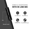 OneOdio - Auriculares con cable para colocar sobre las orejas, monitor de estudio y mezcla de DJ, auriculares estéreo con controladores de neodimio de 50 mm y conector de audio de 1/4 a 3,5 mm para AMP, computadora, grabación, teléfono, piano, guitarra, portátil, color negro - Imagen 4