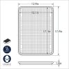Ware Media hoja con rejilla antiadherente apta para horno, juego de 2 piezas, natural - Imagen 2