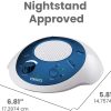 Máquina de sonido de ruido blanco de Homedics | Terapia de sueño portátil para el Home & Kitchen, la oficina, el bebé y los viajes | 6 sonidos naturales relajantes y relajantes, opciones de carga de batería o adaptador, temporizador de apagado automático | Sonido Spa Azul - Imagen 3