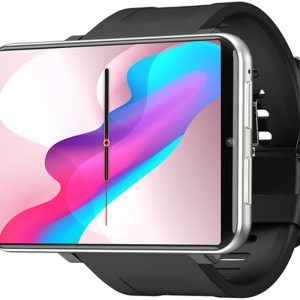 Reloj inteligente 4G con pantalla de 2,86 pulgadas, Android 7.1, 3 GB + 32 GB cámara de 5 MP, batería de 2700 mAh, reloj inteligente para hombres (plateado)
