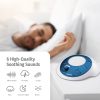 Máquina de sonido de ruido blanco de Homedics | Terapia de sueño portátil para el Home & Kitchen, la oficina, el bebé y los viajes | 6 sonidos naturales relajantes y relajantes, opciones de carga de batería o adaptador, temporizador de apagado automático | Sonido Spa Azul - Imagen 2