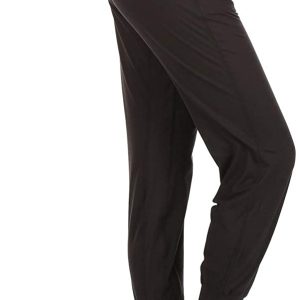 Leggings Depot - Pantalones deportivos para mujer, estampados, sólidos, para correr, con puños - Imagen 3