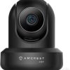 Amcrest 4MP ProHD Cámara WiFi para interiores, cámara IP de seguridad con panorámica/inclinación, audio bidireccional, visión nocturna, visualización remota, 2,4 GHz, 4 megapíxeles a 30 FPS, FOV amplio de 90°, IP4M-1041B (negro)