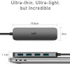 uni USB C a USB Hub 4 puertos, adaptador de aluminio USB tipo C a USB con 4 puertos USB 3.0, Thunderbolt 3 a multipuerto USB 3.0 Hub adaptador para MacBook Pro/Air 2020/2019, iPad Pro, Dell, Chromebook y más - Imagen 8