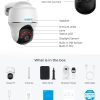 Cámara de seguridad inalámbrica para exteriores, sistema WiFi con energía solar, inclinación panorámica, visión nocturna 2K, conversación bidireccional, funciona con Alexa/Google Assistant/nube para videovigilancia, REOLINK Argus PT con panel solar - Imagen 8