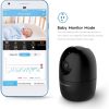 Cámara WiFi Amcrest 1080P para interiores, cámara para niñera, cámara para perros, monitor de sonido y bebé, detección de humanos y Pets, seguimiento de movimiento, con audio bidireccional, aplicación de teléfono, cámara IP inalámbrica panorámica/inclinable, visión nocturna, Home & Kitchen inteligente - Imagen 4