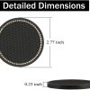 JUSTTOP Posavasos para portavasos de automóvil, paquete de 2 posavasos universales antideslizantes para portavasos, accesorios para el interior del automóvil con diamantes de imitación de cristal brillante, negro - color AB - Imagen 2