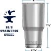 YETI Rambler Vaso de 30 oz, acero inoxidable, aislado al vacío con tapa MagSlider, azul acuífero - Imagen 2