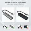 Concentrador USB uni, adaptador de concentrador de datos a USB PS4 USB 3.0 de aluminio de 4 puertos (ultradelgado) compatible con PC, MacBook Air, Mac Pro/Mini, iMac, Surface Pro, XPS, PS5, Xbox One, unidad flash, HDD móvil y más - Imagen 4