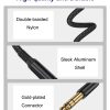 Elebase - Cable de instrumento TRS de 1/4 pulgadas (paquete de 2 de 10 pies), cable de interconexión de audio estéreo con conector macho recto de 6,35 mm, línea equilibrada 6,35 compatible para guitarra eléctrica, bajo, teclado, mezclador, amplificador, amplificador, altavoz - Imagen 2