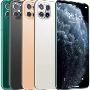 JFGX Smart Phone i12 Pro – Mobile Phone Unlocked,6.1 Inch Waterdrop Screen Cell Phone,4GB RAM + 64GB ROM,Dual Sim Free,4800mAh,Android 10.0 Phones,Face Recognition,Fast Charging