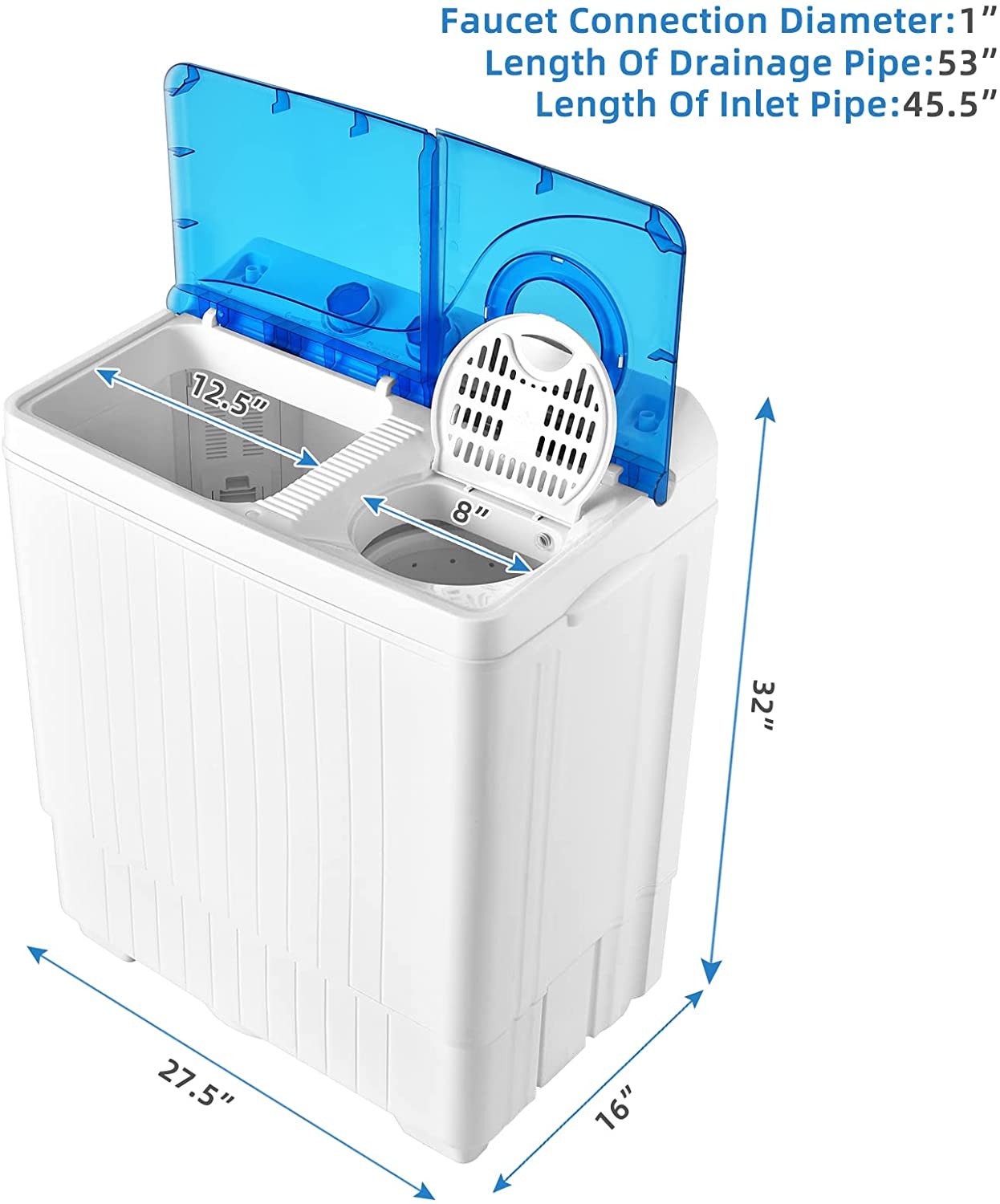 Mini Lavadora y secadora portátil de 18 lbs, lavadora 2 en 1 duradera en  oferta 