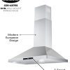 Cosmo 63175S Campana extractora de montaje en pared de 30 pulgadas con conducto convertible sin conducto (se necesitan filtros adicionales, no incluidos), ventilación de estufa estilo chimenea de techo, luz LED, filtro permanente, ventilador de 3 velocidades, en acero inoxidable - Imagen 10