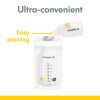 Bolsas de almacenamiento de leche materna Medela, 25 unidades, bolsas de almacenamiento de leche materna listas para usar para lactancia, bolsa de pie, perfil plano que ahorra espacio, presellado higiénico, 6 onzas, blanco - Imagen 4