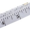 Cinta métrica suave, regla flexible de costura corporal de doble escala para pérdida de peso, medición corporal médica, regla de vinilo artesanal de costura a medida, tiene escala en centímetros en el reverso de 60 pulgadas (blanco) - Imagen 2