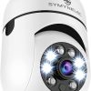 Cámara de seguridad con bombilla, SYMYNELEC Cámara IP panorámica de 360 grados con giro e inclinación, 2,4 GHz WiFi 1080P Cámara de vigilancia inteligente para el Home & Kitchen con alarma de detección de movimiento Visión nocturna Habla bidireccional Interior Exterior E27