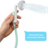 Yookidoo Cabezal de ducha para baño de bebé - Bomba de agua de elefante con enjuagador de boquilla de maletero - Controla el flujo de agua de 2 perillas de elefante para máxima diversión en la bañera o fregadero para bebés recién nacidos (turquesa) - Imagen 4