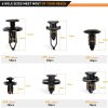 GOOACC - GRC-47 Clips universales de plástico para guardabarros, 200 piezas Clips de remache de sujeción de parachoques con 6 clips de retención de carrocería de tamaño Parachoques, reemplazo de guardabarros de automóvil para GM, Ford y Ch - Imagen 4
