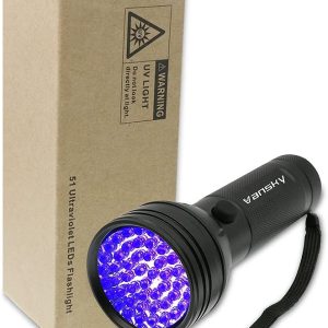 Linterna UV Luz negra, Vansky 51 LED Blacklight Detector de orina para Pets para orina de perro/gato, manchas secas, chinches, a juego con eliminador de olores de Pets - Imagen 8