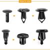 GOOACC - GRC-47 Clips universales de plástico para guardabarros, 200 piezas Clips de remache de sujeción de parachoques con 6 clips de retención de carrocería de tamaño Parachoques, reemplazo de guardabarros de automóvil para GM, Ford y Ch - Imagen 3