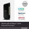 Módem por cable NETGEAR Nighthawk CM1200: compatible con todos los proveedores de cable, incluidos Xfinity de Comcast, Spectrum, Cox | Para planes de cable de hasta 2 Gigabits | 4 puertos Ethernet 1G | DOCSIS 3.1, negro - Imagen 3