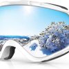 Findway Gafas de esquí, 100% protección UV OTG Gafas de nieve para hombres, mujeres y jóvenes