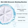 Lavadora portátil Mini lavadora 3 en 1 lavavajillas Mini luces ondas ultrasónicas conveniente viaje Home & Kitchen negocios viaje USB - Imagen 2