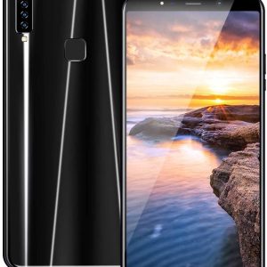 DUYER Smartphones, TeléFono MóVil 6.1″Sistema Android Os 8.1 Desbloqueo De Huellas Digitales 1G + 16G Reconocimiento Facial A9 Black