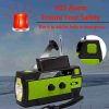 【2022 más reciente】 Radio meteorológica portátil con manivela solar de emergencia, con AM FM NOAA, 3 linternas LED, sensor de movimiento, lámpara de lectura, alarma SOS, cargador USB de batería recargable de 4000 mAh (verde) - Imagen 7