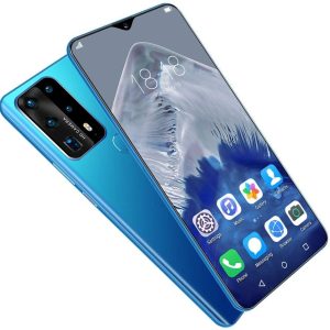 JFGX Smart Phones Pay as You go P40 Pro Smartphones Unlocked, Dual SIM Free Android 10.0 Phones with 6.7 Inches Waterdrop Full-Screen, 4800mAh Big Battery, Fingerprint, Face Unlocked
