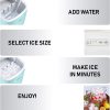 Igloo Máquina automática portátil eléctrica para hacer hielo en la encimera, 26 libras en 24 horas, 9 cubitos de hielo listos en 7 minutos, con pala de hielo y cesta, perfecta para botellas de agua, bebidas mixtas, fiestas - Imagen 3