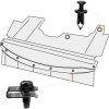 GOOACC GRC-70 35PCS Motor debajo de la cubierta Splash Shield Guard Body Bolts Parachoques Fender Liner Push Retainer Fastener Rivet Clips - Imagen 7