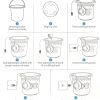 u-cristallo Mini lavadora portátil, turbomáquina y lavavajillas, esterilización ultrasónica alimentada por USB, adecuada para viajes, viajes de negocios, RV, apartamento suciedad-PinesT - Imagen 6