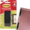 Command - Tiras para colgar cuadros grandes, color negro, soporta hasta 16 libras, 4 pares
