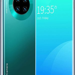 Smartphone 128gb Android 10.0, Pantalla De CaíDa De Agua De 6.6 Pulgadas, 5g WiFi, Batería De 4500mAh, Desbloqueo De Huellas Dactilares, TeléFono con CáMara De 13-26Mp 64GB Blue
