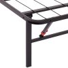 Amazon Basics Marco de cama plegable con plataforma de metal negro de 14 pulgadas con montaje sin herramientas, no necesita somier, Twin - Imagen 4