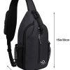 WATERFLY Crossbody Sling Mochila Sling Bag Viaje Senderismo Chest Bag Daypack - Imagen 2