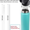 Tapa de pajita para Hydroflask de boca ancha, tapa de pajita compatible con Hydro Flask 20 32 40 oz de boca ancha, tapas para Hydroflask de boca ancha tapa de pajita superior tapa de pajita Hydroflask tapa de boca ancha - Imagen 7