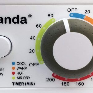 Panda PAN725SF Secadora de Apparel eléctrica portátil compacta de 110 V, 1,5 pies cúbicos, tambor de acero inoxidable en blanco y negro - Imagen 2