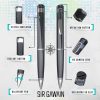 Pluma de cámara espía oculta 1080p - Pluma espía de cámara de niñera Grabación en bucle Full HD o toma de fotografías - Cámara de seguridad oculta inalámbrica con lente gran angular, recargable discreta - Imagen 2